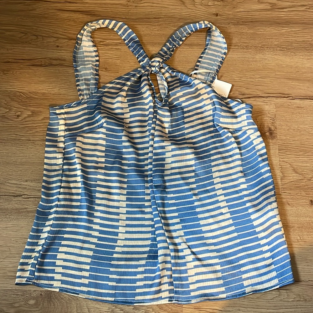 NWT Nashi Halter Top Blue - Size Small